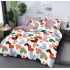 Lenjerie de pat dublu Bumbac Finet, pentru 2 persoane, 6 piese, Cearceaf de pat 180 x 200cm, JN-049