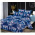 Lenjerie de pat dublu Bumbac Finet, pentru 2 persoane, 6 piese, Cearceaf de pat 230 x 250cm, JN-058