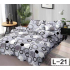 Lenjerie de pat dublu Bumbac Finet, pentru 2 persoane, 6 piese, Cearceaf de pat 230 x 250cm, JN-064