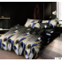 Lenjerie de pat dublu Bumbac Finet, pentru 2 persoane, 6 piese, Cearceaf de pat 230 x 250cm, JN-065