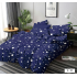 Lenjerie de pat dublu Bumbac Finet, pentru 2 persoane, 6 piese, Cearceaf de pat 230 x 250cm, JN-068