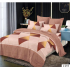 Lenjerie de pat dublu Bumbac Finet, pentru 2 persoane, 6 piese, Cearceaf de pat 230 x 250cm, JN-084