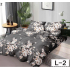 Lenjerie de pat dublu Bumbac Finet, pentru 2 persoane, 6 piese, Cearceaf de pat 230 x 250cm, JN-085