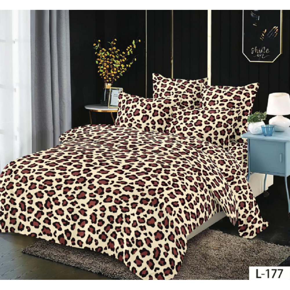 Lenjerie de pat dublu Bumbac Finet, pentru 2 persoane, 6 piese, Cearceaf de pat 230 x 250cm, JN-086