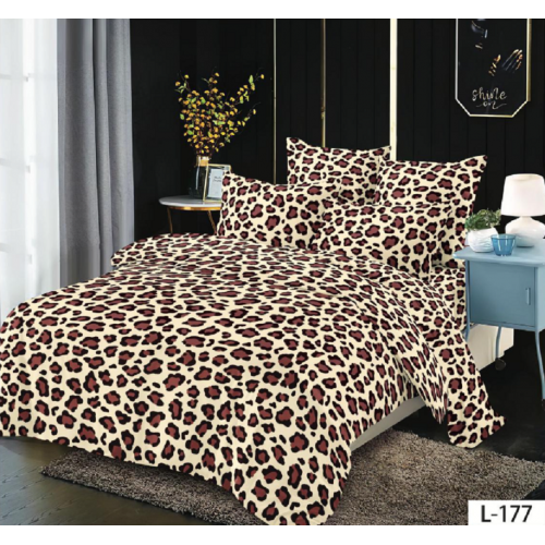 Lenjerie de pat dublu Bumbac Finet, pentru 2 persoane, 6 piese, Cearceaf de pat 230 x 250cm, JN-086