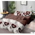 Lenjerie de pat dublu Bumbac Finet, pentru 2 persoane, 6 piese, Cearceaf de pat 230 x 250cm, JN-088