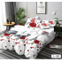 Lenjerie de pat dublu Bumbac Finet, pentru 2 persoane, 6 piese, Cearceaf de pat 230 x 250cm, JN-090