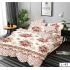 Lenjerie de pat dublu Bumbac Finet, pentru 2 persoane, 6 piese, Cearceaf de pat 230 x 250cm, JN-091