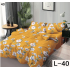 Lenjerie de pat dublu Bumbac Finet, pentru 2 persoane, 6 piese, Cearceaf de pat 230 x 250cm, JN-092