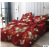Lenjerie de pat dublu Bumbac Finet, pentru 2 persoane, 6 piese, Cearceaf de pat 230 x 250cm, JN-124