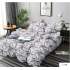 Lenjerie de pat dublu Bumbac Finet, pentru 2 persoane, 6 piese, Cearceaf de pat 230 x 250cm, JN-133