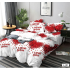 Lenjerie de pat dublu Bumbac Finet, pentru 2 persoane, 6 piese, Cearceaf de pat 230 x 250cm, JN-134