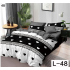 Lenjerie de pat dublu Bumbac Finet, pentru 2 persoane, 6 piese, Cearceaf de pat 230 x 250cm, JN-135