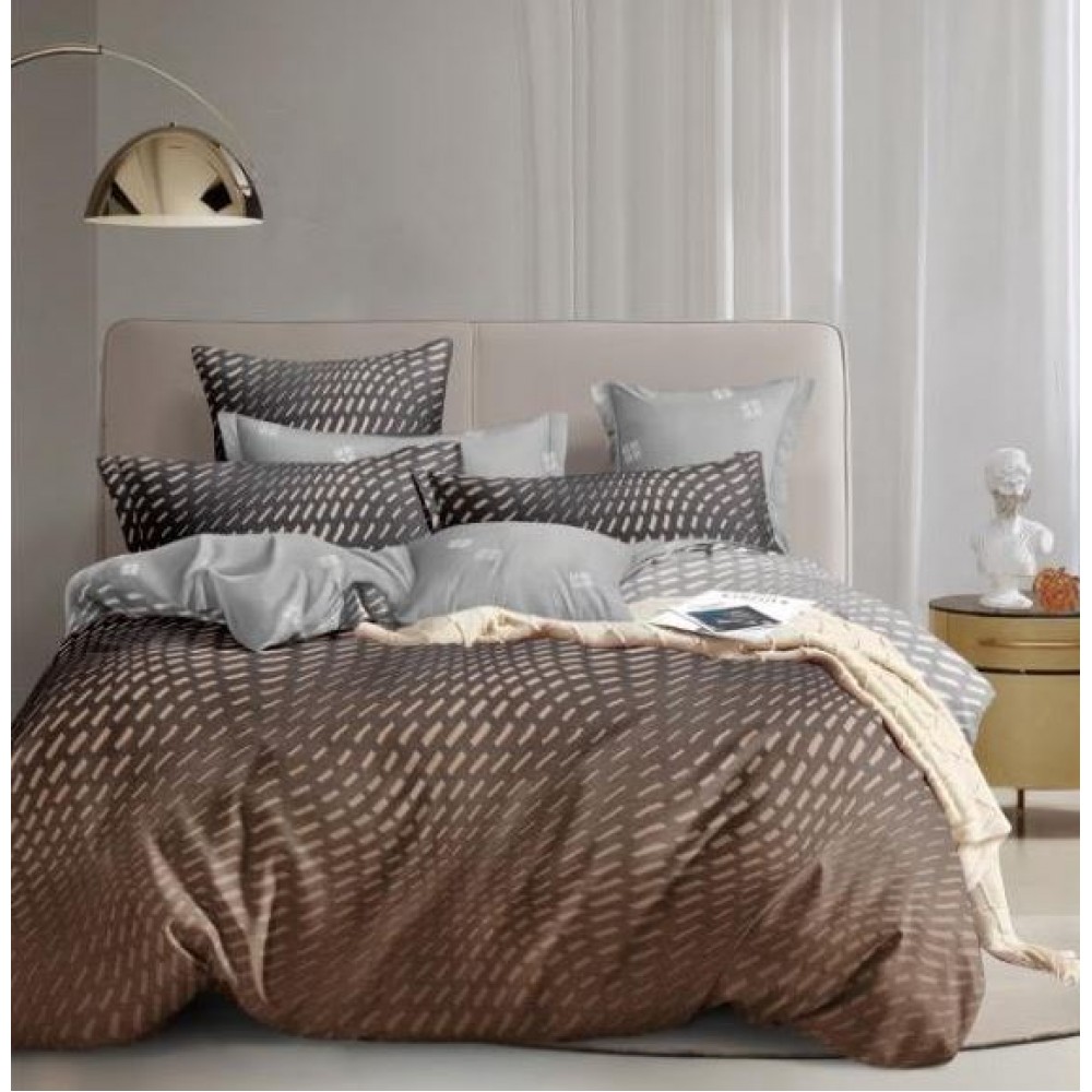 Set Lenjerie Eleganta Satinat  din 4 piese, Cearceaf de pat 230x245cm, cearceaf de pilota 200x230 cm, NN-03