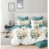 Set Lenjerie Eleganta Satinat  din 4 piese, Cearceaf de pat 230x245cm, cearceaf de pilota 200x230 cm, NN-04
