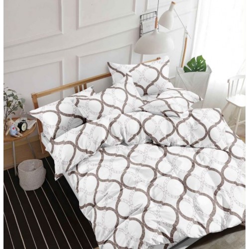 Set Lenjerie Eleganta Satinat  din 4 piese, Cearceaf de pat 230x245cm, cearceaf de pilota 200x230 cm, NN-07