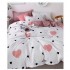 Set Lenjerie Eleganta Satinat  din 4 piese, Cearceaf de pat 230x245cm, cearceaf de pilota 200x230 cm, NN-011