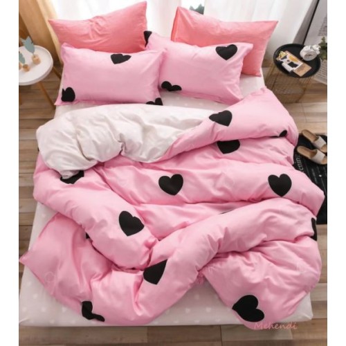 Set Lenjerie Eleganta Satinat  din 4 piese, Cearceaf de pat 230x245cm, cearceaf de pilota 200x230 cm, NN-015