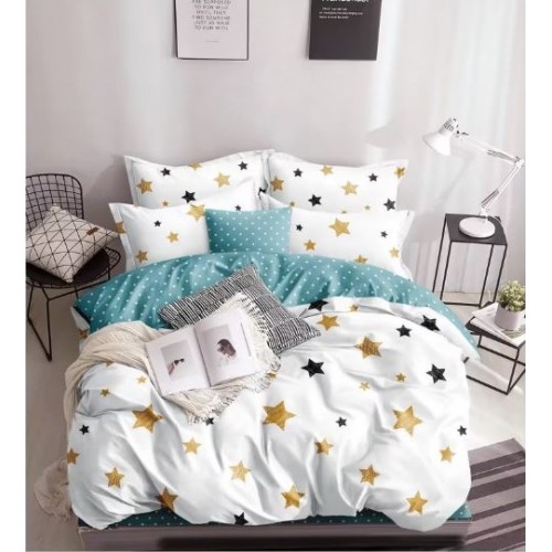 Set Lenjerie Eleganta Satinat  din 4 piese, Cearceaf de pat 230x245cm, cearceaf de pilota 200x230 cm, NN-018