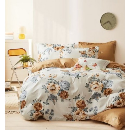 Set Lenjerie Eleganta Satinat  din 4 piese, Cearceaf de pat 230x245cm, cearceaf de pilota 200x230 cm, NN-019