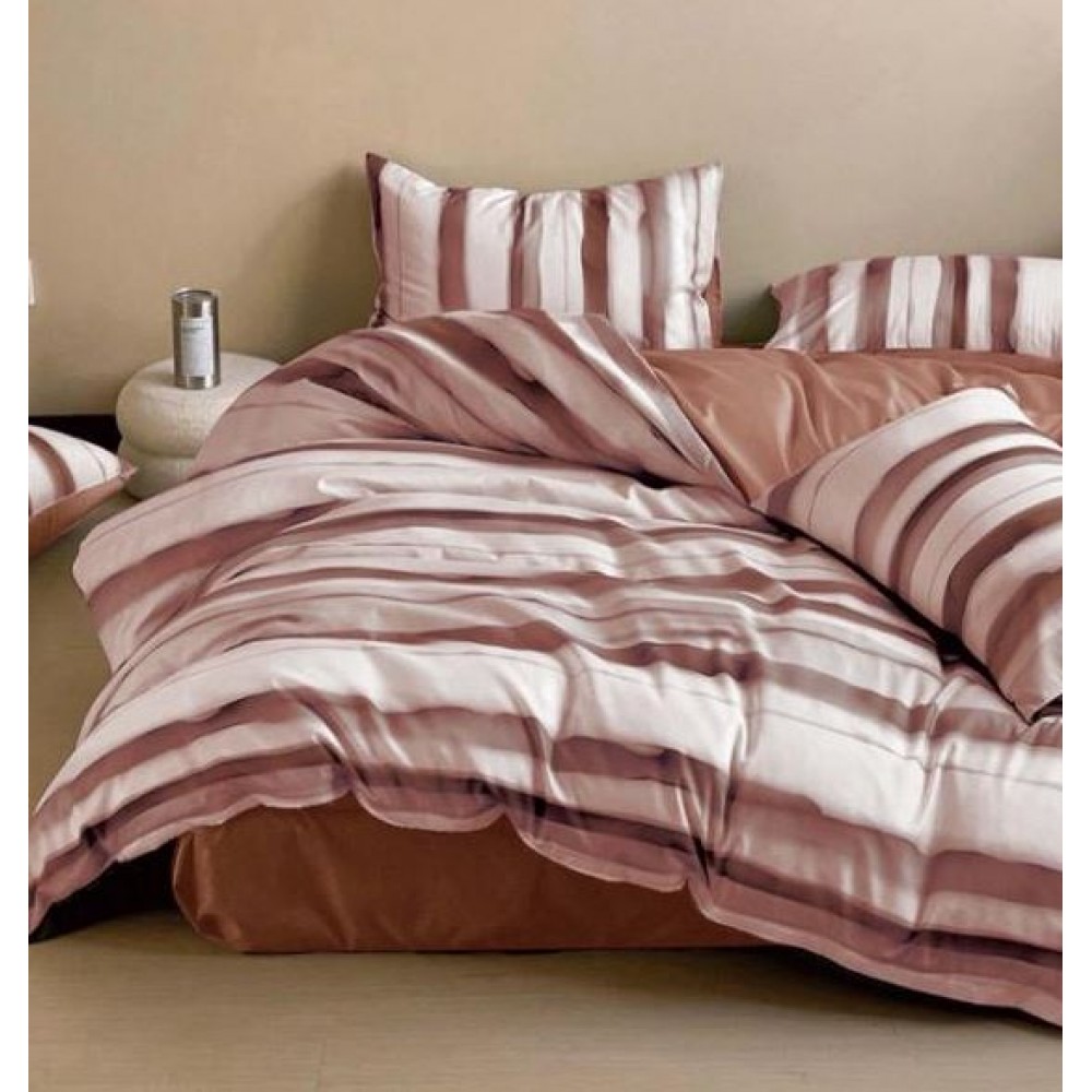 Set Lenjerie Eleganta Satinat  din 4 piese, Cearceaf de pat 230x245cm, cearceaf de pilota 200x230 cm, NN-022