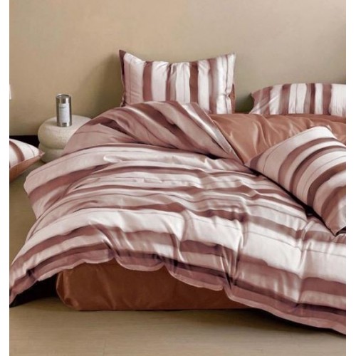 Set Lenjerie Eleganta Satinat  din 4 piese, Cearceaf de pat 230x245cm, cearceaf de pilota 200x230 cm, NN-022