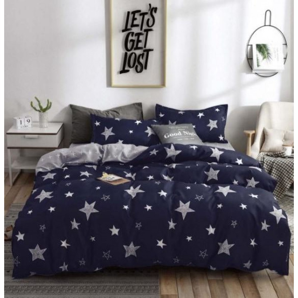 Set Lenjerie Eleganta Satinat  din 4 piese, Cearceaf de pat 230x245cm, cearceaf de pilota 200x230 cm, NN-023