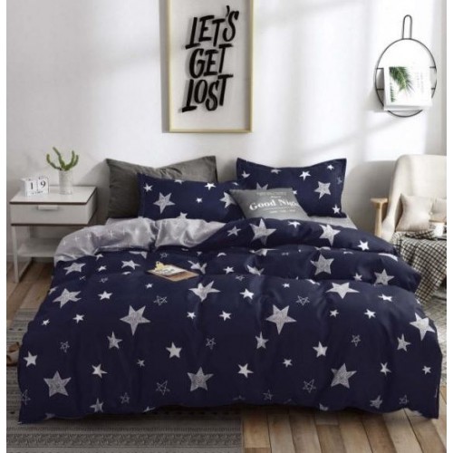 Set Lenjerie Eleganta Satinat  din 4 piese, Cearceaf de pat 230x245cm, cearceaf de pilota 200x230 cm, NN-023