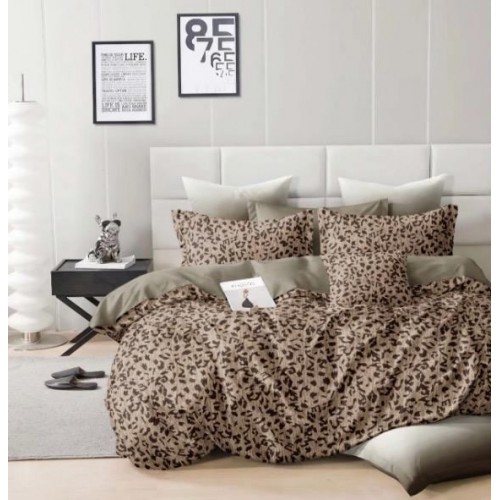 Set Lenjerie Eleganta Satinat  din 4 piese, Cearceaf de pat 230x245cm, cearceaf de pilota 200x230 cm, NN-028