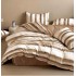 Set Lenjerie Eleganta Satinat  din 4 piese, Cearceaf de pat 230x245cm, cearceaf de pilota 200x230 cm, NN-030