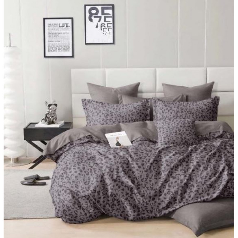 Set Lenjerie Eleganta Satinat  din 4 piese, Cearceaf de pat 230x245cm, cearceaf de pilota 200x230 cm, NN-031