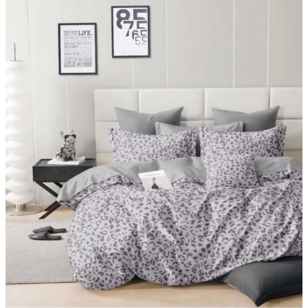 Set Lenjerie Eleganta Satinat  din 4 piese, Cearceaf de pat 230x245cm, cearceaf de pilota 200x230 cm, NN-032