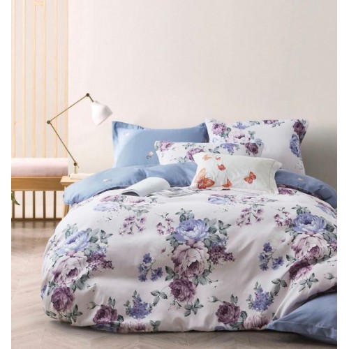 Set Lenjerie Eleganta Satinat  din 4 piese, Cearceaf de pat 230x245cm, cearceaf de pilota 200x230 cm, NN-034