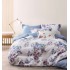 Set Lenjerie Eleganta Satinat  din 4 piese, Cearceaf de pat 230x245cm, cearceaf de pilota 200x230 cm, NN-034