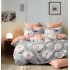 Set Lenjerie Eleganta Satinat  din 4 piese, Cearceaf de pat 230x245cm, cearceaf de pilota 200x230 cm, NN-039
