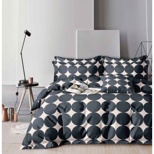 Set Lenjerie Eleganta Satinat  din 4 piese, Cearceaf de pat 230x245cm, cearceaf de pilota 200x230 cm, NN-045