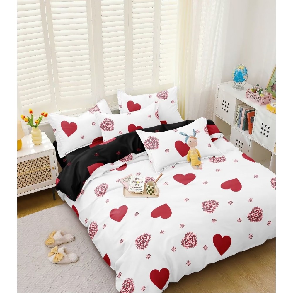 Set Lenjerie Eleganta Satinat  din 4 piese, Cearceaf de pat 230x245cm, cearceaf de pilota 200x230 cm, NN-047