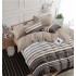 Set Lenjerie Eleganta Satinat  din 4 piese, Cearceaf de pat 230x245cm, cearceaf de pilota 200x230 cm, NN-049