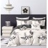 Set Lenjerie Eleganta Satinat  din 4 piese, Cearceaf de pat 230x245cm, cearceaf de pilota 200x230 cm, NN-050