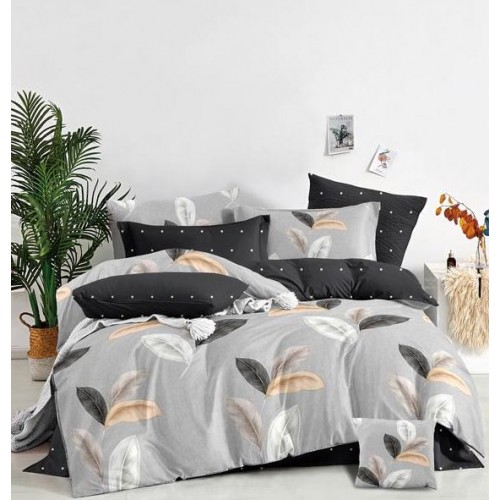 Set Lenjerie Eleganta Satinat  din 4 piese, Cearceaf de pat 230x245cm, cearceaf de pilota 200x230 cm, NN-053