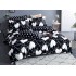 Set Lenjerie Eleganta Satinat  din 4 piese, Cearceaf de pat 230x245cm, cearceaf de pilota 200x230 cm, NN-062