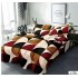 Lenjerie de pat dublu din Bumbac FINET, pentru 2 persoane, 6 piese, Cearceaf de pat 230 x 250cm, MLL-032