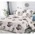 Lenjerie de pat dublu din Bumbac FINET, pentru 2 persoane, 6 piese, Cearceaf de pat 230 x 250cm, MLL-037