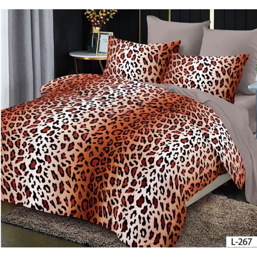 Lenjerie de pat dublu din Bumbac FINET, pentru 2 persoane, 6 piese, Cearceaf de pat 230 x 250cm, MLL-056