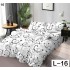 Lenjerie de pat dublu din Bumbac FINET, pentru 2 persoane, 6 piese, Cearceaf de pat 230 x 250cm, MLL-080