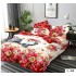 Lenjerie de pat dublu din Bumbac FINET, pentru 2 persoane, 6 piese, Cearceaf de pat 230 x 250cm, MLL-086