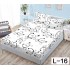 Husa de pat dublu cu elastic si 2 fete de perna 180x200cm, Pat 2 Persoane 52x80cm, MKK-01