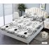 Husa de pat dublu cu elastic si 2 fete de perna 180x200cm, Pat 2 Persoane 52x80cm, MKK-015