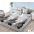 Husa de pat dublu cu elastic si 2 fete de perna 180x200cm, Pat 2 Persoane 52x80cm, MKK-035