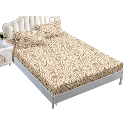 Husa de pat dublu cu elastic si 2 fete de perna 180x200cm, Pat 2 Persoane 50x70cm, MK-013